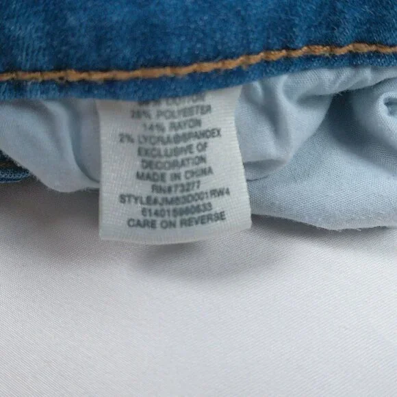 Mudd Junior Women Blue Denim FLX Stretch Skinny Medium Wash Jeans Size 3 Pockets - Picture 4 of 10